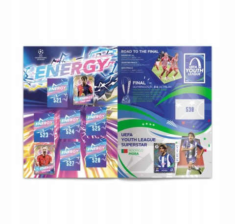 ALBUM NA NAKLEJKI UEFA CHAMPIONS LEAGUE 2025 TOPPS STARTER ZESTAW STARTOWY