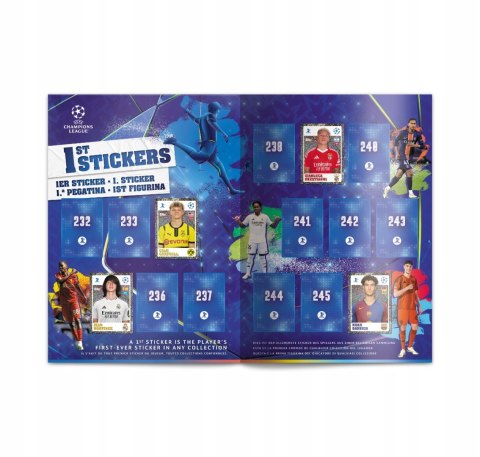 ALBUM NA NAKLEJKI UEFA CHAMPIONS LEAGUE 2025 TOPPS STARTER ZESTAW STARTOWY