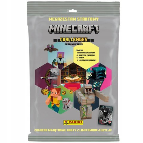 Minecraft Mega Zestaw Startowy Panini 2025 TCG Limited Album na Karty