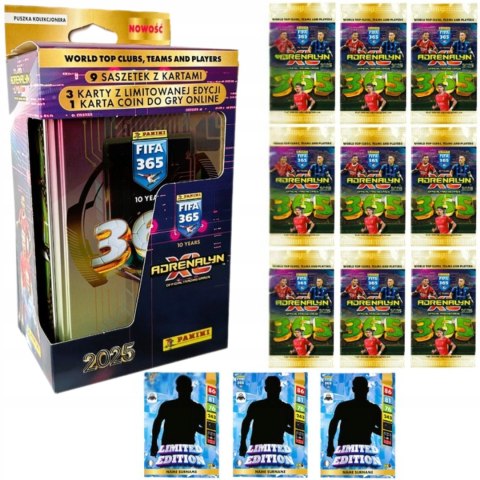 PUSZKA KOLEKCJONERA DUŻA FIFA 365 ADRENALYN XL 2025 PANINI KARTY PIŁKARSKIE PUSZKA KOLEKCJONERA DUŻA FIFA 365 ADRENALYN XL 2025 PANINI KARTY PIŁKARSKIE