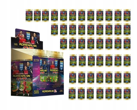 Saszetki BOX 50 szt. FIFA 365 2025 Panini Adrenalyn XL Karty Piłkarskie