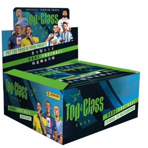 TOP CLASS 2023 KARTY PIŁKARSKIE 24 Saszetki BOX 192 Karty TOP CLASS 2023 KARTY PIŁKARSKIE 24 Saszetki BOX 192 Karty