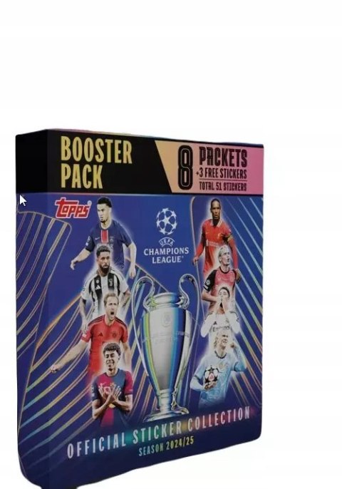 UEFA CHAMPIONS LEAGUE 2025 BOOSTER PACK 51 NAKLEJKI PIŁKARSKIE
