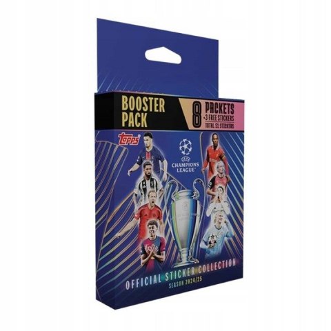 UEFA CHAMPIONS LEAGUE 2025 BOOSTER PACK 51 NAKLEJKI PIŁKARSKIE