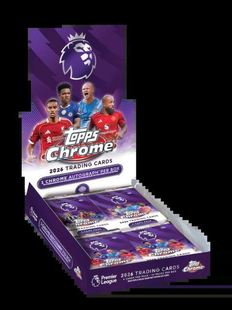 2026 Topps Chrome Premier League Hobby Box