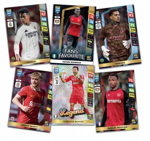ALBUM FIFA 365 2025 PANINI ZESTAW STARTOWY KARTY PIŁKARSKIE SASZETKI