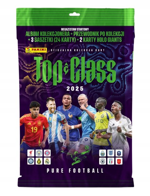 Album na Karty Piłkarskie TOP CLASS 2025 Panini Mega Zestaw Startowy Klaser