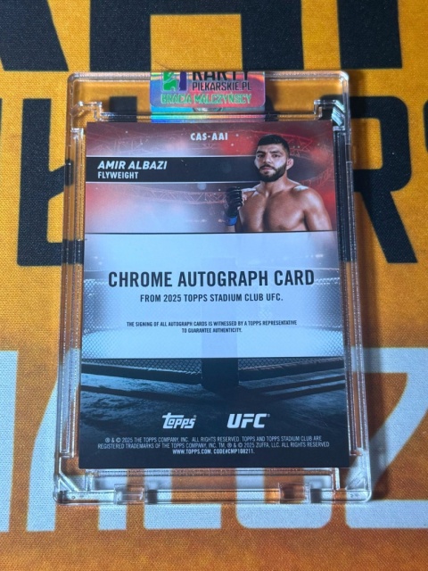 Amir Ablazi Auto /25 - 2025 Topps UFC Stadium Club
