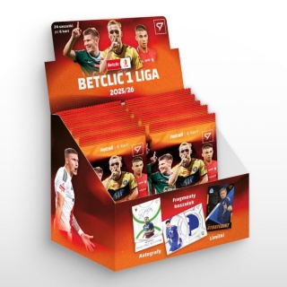Box Saszetki 24 szt BetClic 1 Liga 2025/26 Karty Piłkarskie