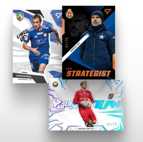 Box Saszetki 24 szt BetClic 1 Liga 2025/26 Karty Piłkarskie