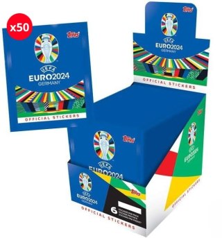 EURO 2024 TOPPS BOX 50 SASZETEK 300 NAKLEJEK UEFA