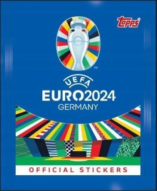 EURO 2024 TOPPS SASZETKA z naklejkami 6 NAKLEJEK UEFA