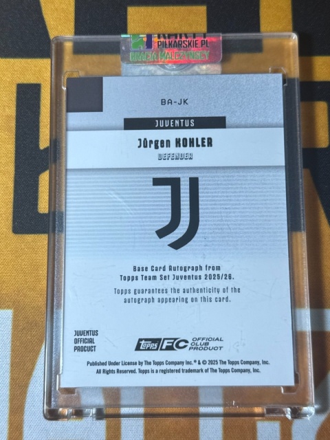 Jurgen Kohler Auto /99 - Topps Juventus Team Set 2025-26