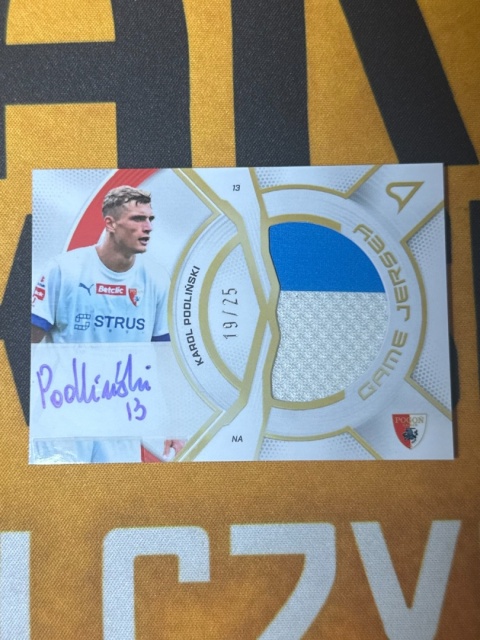 Karol Podliński /25 Auto Relic - Betlcic 1 Liga 2025-26