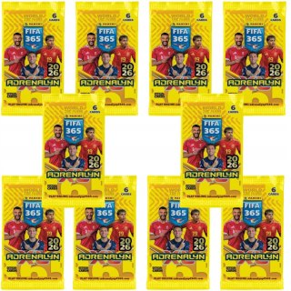 Karty Piłkarskie FIFA 2026 Panini 10 Saszetek Zestaw 60 Kart do Albumu