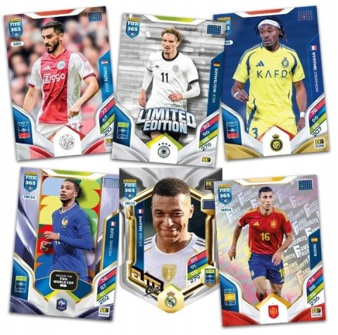 Karty Piłkarskie FIFA 2026 Panini 10 Saszetek Zestaw 60 Kart do Albumu