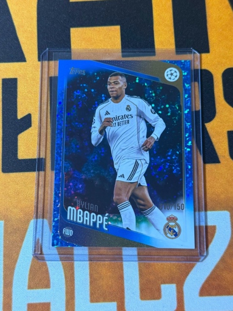 Kylian Mbappe /150 Blue Real Madrid - Topps Flagship UEFA 2025-26