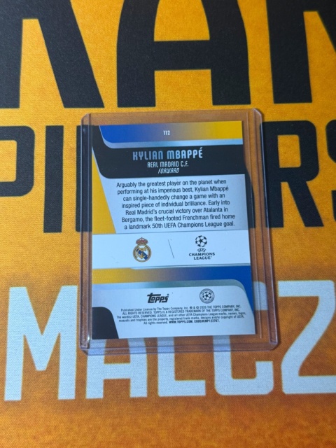 Kylian Mbappe /150 Blue Real Madrid - Topps Flagship UEFA 2025-26