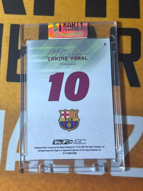 Lamine Yamal 2/5 Cracked Ice - Topps Team Set FC Barcelona 2024-25