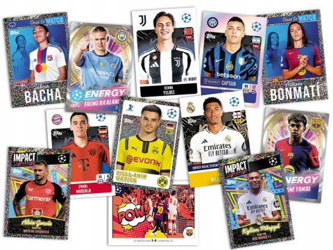 MEGA Multipack Naklejki Liga Mistrzów 2025 11 Saszetek Topps 66 Naklejek