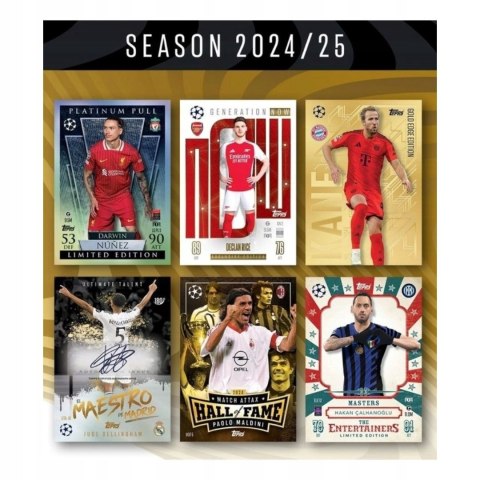 Match Attax 2025 Topps HERO Pack Box 24 Saszetki 288 Kart Piłkarskich