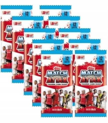 Match Attax Bundesliga 2025 Topps Karty Piłkarskie 10 Saszetek 120 Kart