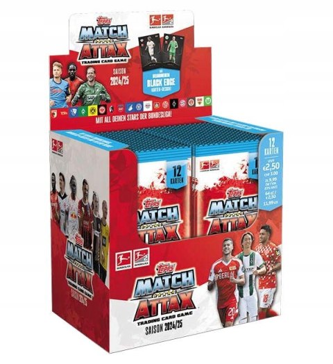 Match Attax Bundesliga 2025 Topps Karty Piłkarskie 10 Saszetek 120 Kart