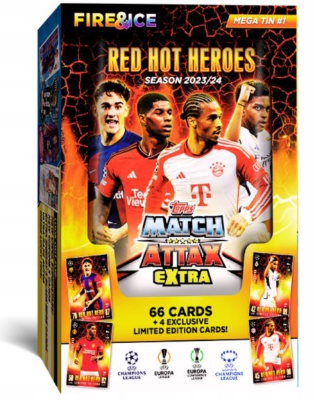 Match Attax Extra Duża Puszka 2024 #1 Red Hot Heroes Karty piłkarskie Topps