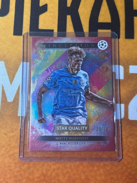 Matty Warhurst /10 Man City - Topps Inception 2024-25