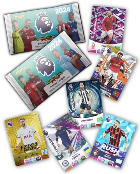 PANINI PREMIER LEAGUE 2024 BOX 36 SASZETEK 216 KART KARTY PIŁKARSKIE
