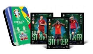 PUSZKA MINI EURO 2024 KARTY PIŁKARSKIE TOPPS MATCH ATTAX 28 KART +3 LIMITED