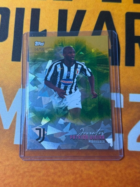 Patrick Vieira /50 Cracked Ice - Topps Juventus Team Set 2025-26