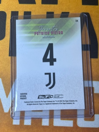 Patrick Vieira /50 Cracked Ice - Topps Juventus Team Set 2025-26