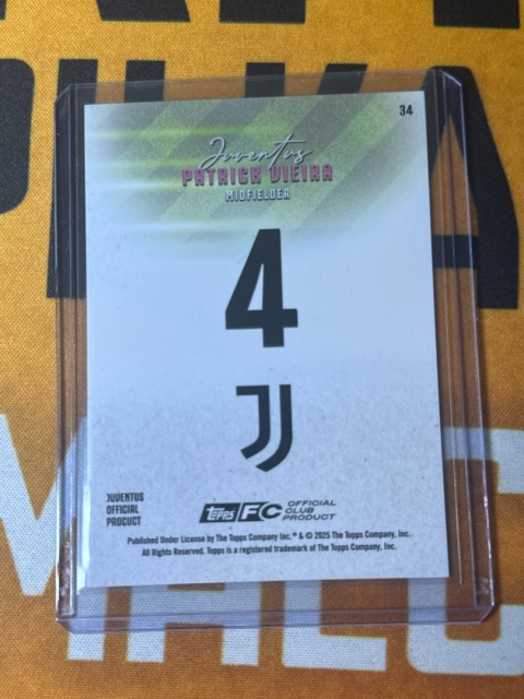 Patrick Vieira /50 Cracked Ice - Topps Juventus Team Set 2025-26
