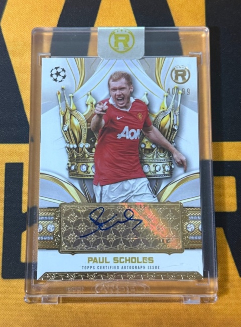 Paul Scholes Auto /99 Manchester United - Topps Reverence UEFA 2024-25