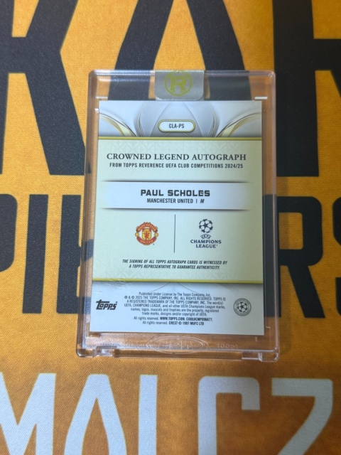 Paul Scholes Auto /99 Manchester United - Topps Reverence UEFA 2024-25