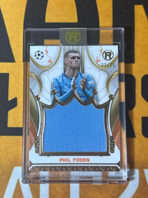 Phil Foden /25 Jumbo Patch Relic - Manchester City Topps Reverence 2024-25