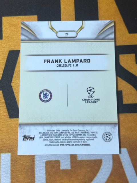 Frank Lampard /99 Chelsea London - Topps Reverence UEFA 2024-25