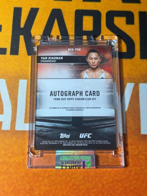 Yan Xiaonan Auto /25 - 2025 Topps UFC Stadium Club