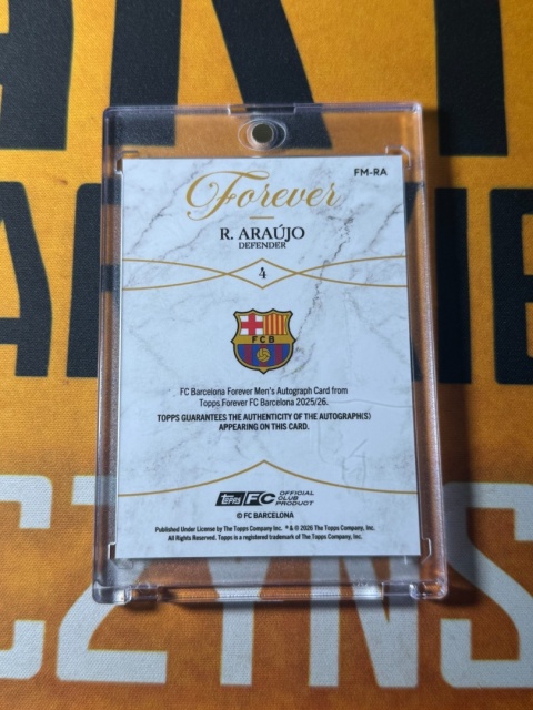 Ronald Araujo Auto /99 - Topps Fc Barcelona Forever