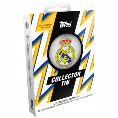 Puszka Real Madryt 2026 Club Collector Tin Topps