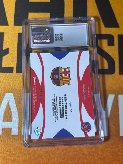 Rivaldo Auto 3/5 CGC 10 FC Barcelona DAKA