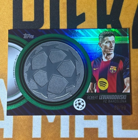 Robert Lewandowsk Starball Relic Green /99 - Topps UCC Flagship 2025-26