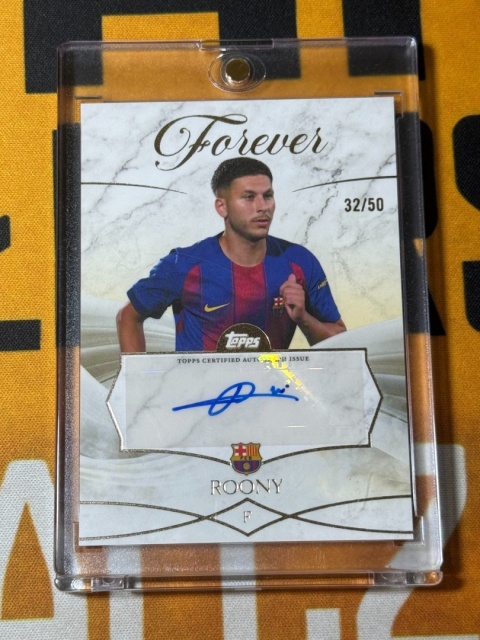 Roony Bardghji Auto /50 - Topps Fc Barcelona Forever