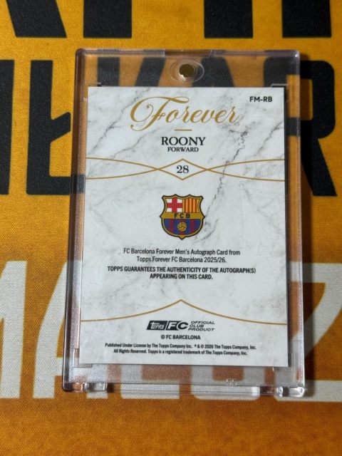 Roony Bardghji Auto /50 - Topps Fc Barcelona Forever
