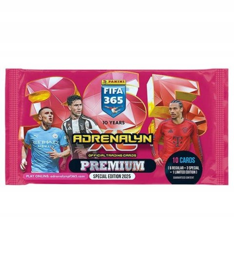 Saszetka Premium FIFA 365 2025 Karty Piłkarskie Panini 10 kart Limited