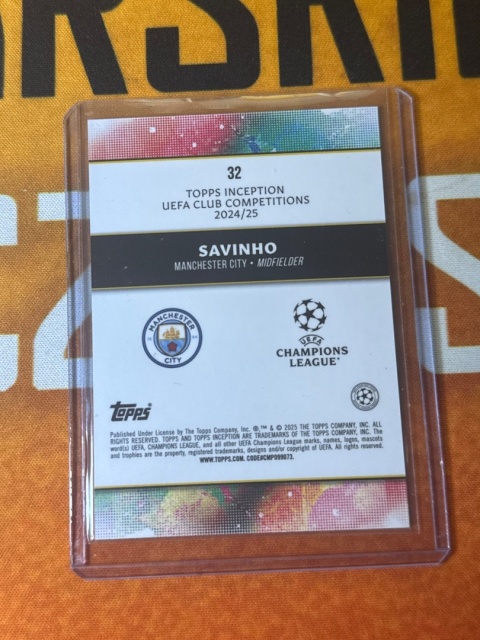 Savinho /199 Man CIty - Topps Inception 2024-25