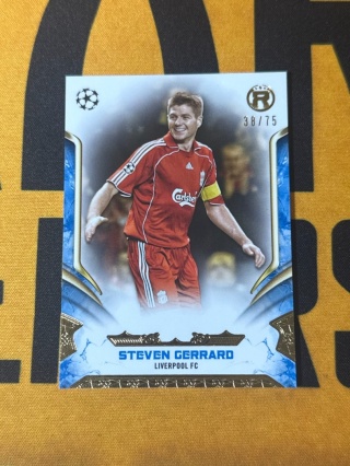 Steven Gerrard /75 Liverpool - Topps Reverence UEFA 2024-25