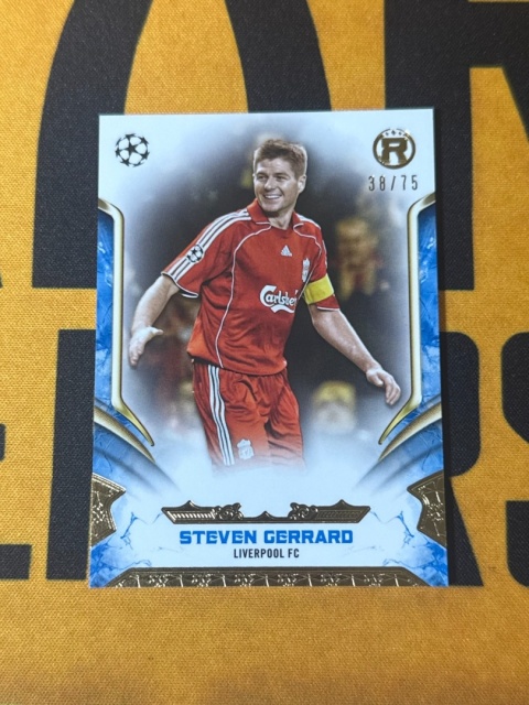 Steven Gerrard /75 Liverpool - Topps Reverence UEFA 2024-25