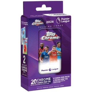 Puszka Topps 2025-26 Chrome Premier League Tin Box